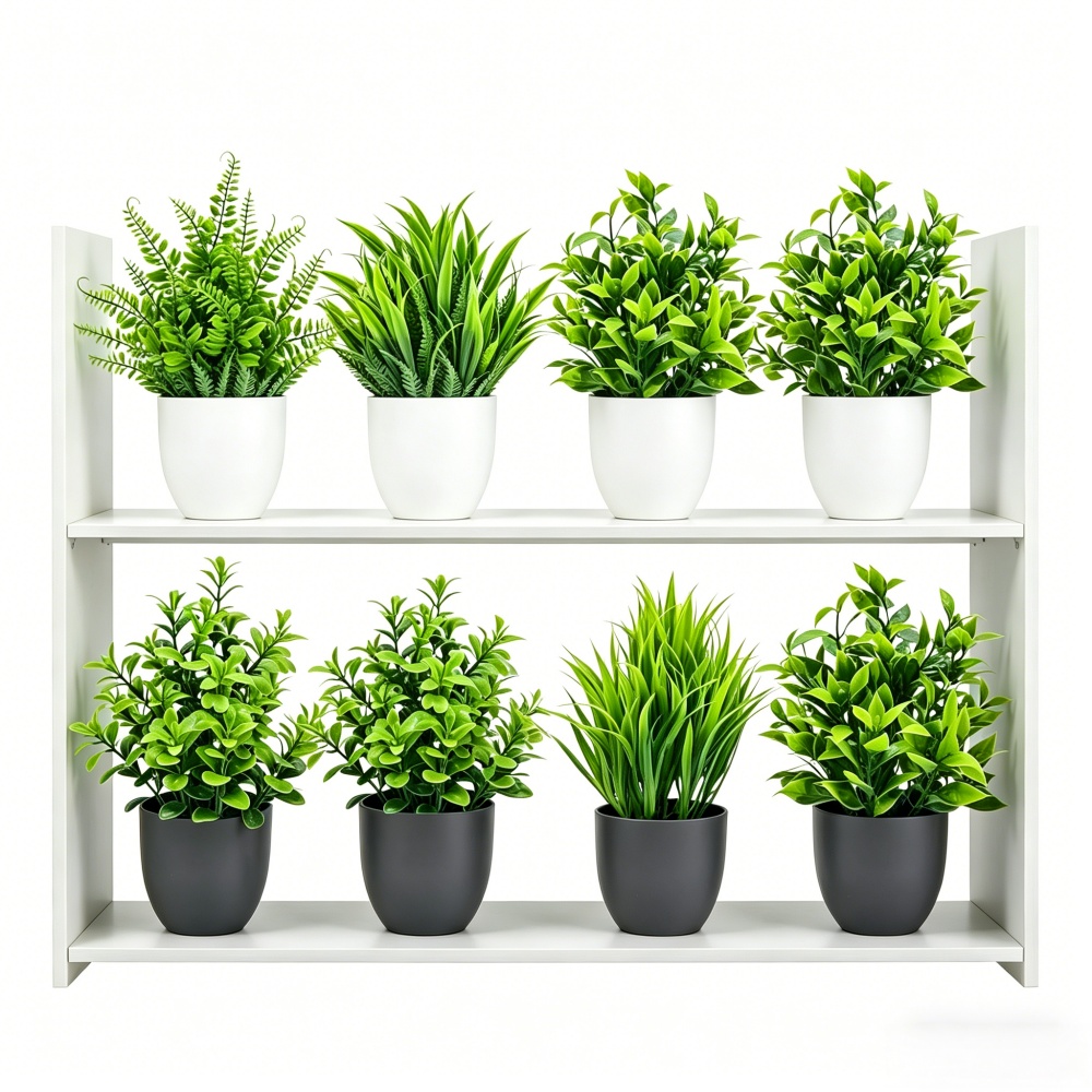 Bonsai Garden Indoor - Juego de 4 Mini Plantas Artificiales