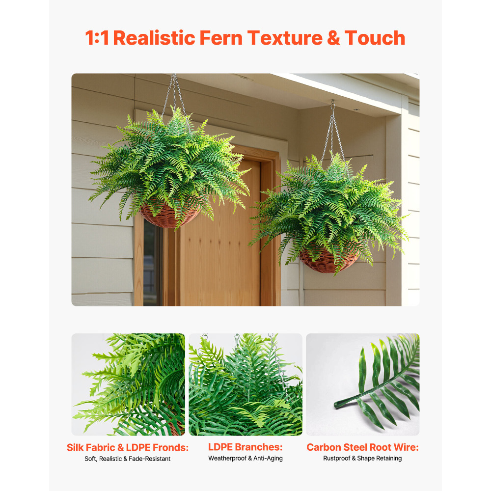 Helechos Artificiales, 2 Pieza - Bonsai Garden Indoor reseña y precio