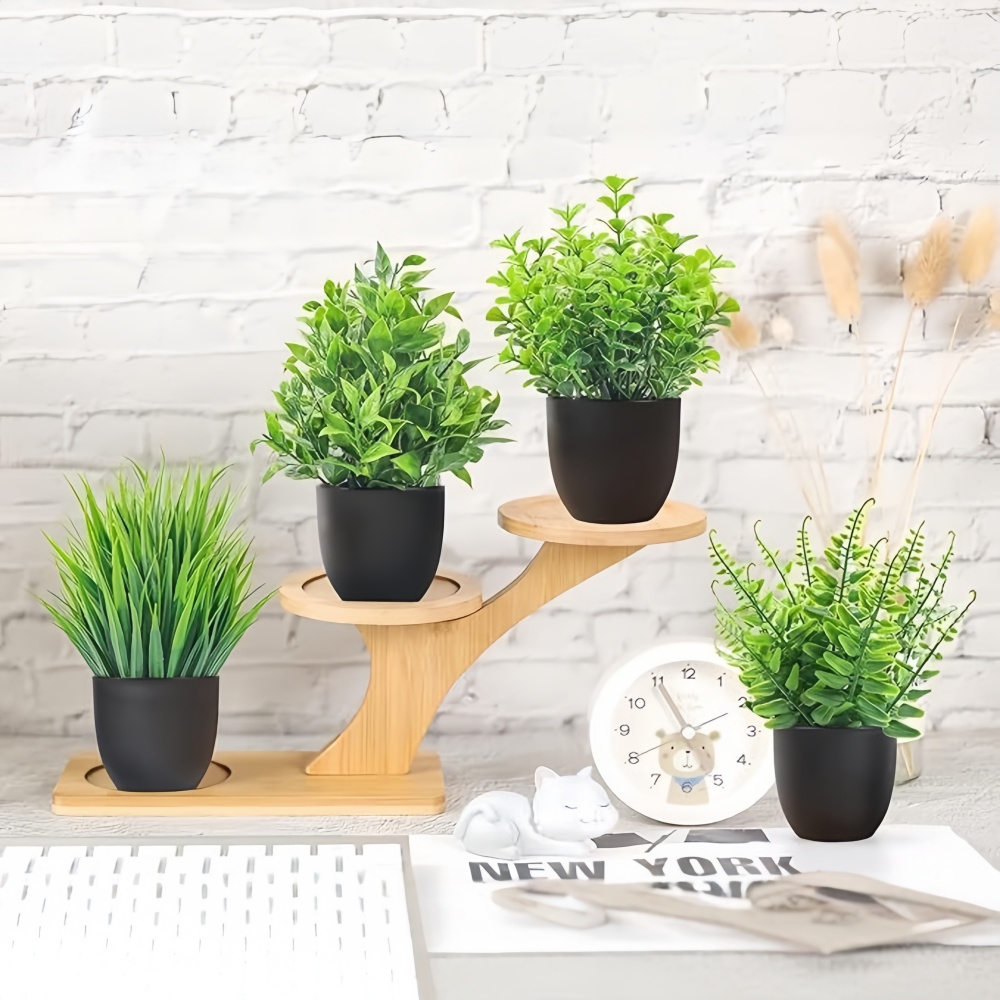 Juego de 4 Mini Plantas Artifi - Bonsai Garden Indoor reseña y precio