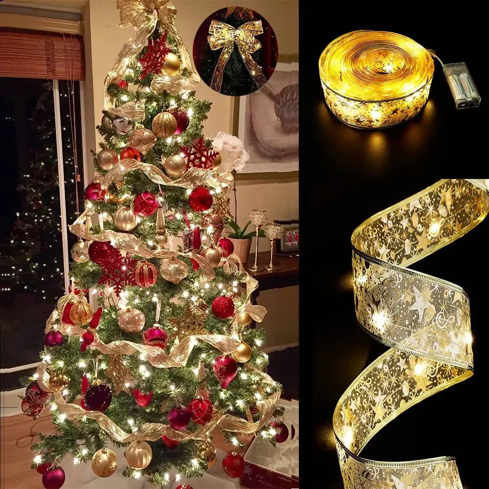 10M 5M decoraciones para árbol - Copper Wire Roll reseña y precio